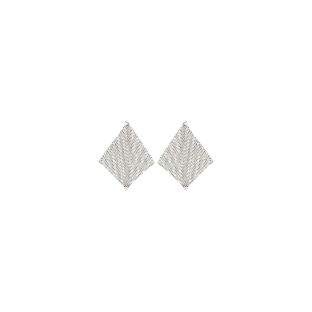 Rabanne Silver Brass Earrings