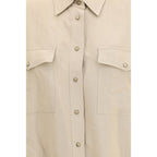 Brunello Cucinelli Beige Viscose Blouse