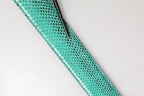 Dolce & Gabbana Green Leather DG Logo Embellished Buckle Belt
