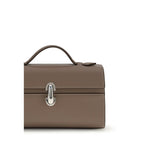 Savette Brown Calf Leather Bos Taurus Shoulder Bag