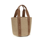 Chloé Beige Raffia Backet Bag
