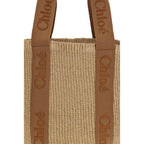 Chloé Beige Raffia Backet Bag