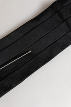 Dolce & Gabbana Black 100% Silk Women Wide Waist Cummerbund