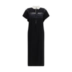 Sacai Black Cotton Casual Dress