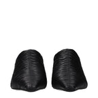 Jimmy Choo Black Leather Mid Heel Pumps