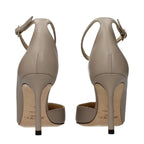 Jimmy Choo Gray Leather Pumps