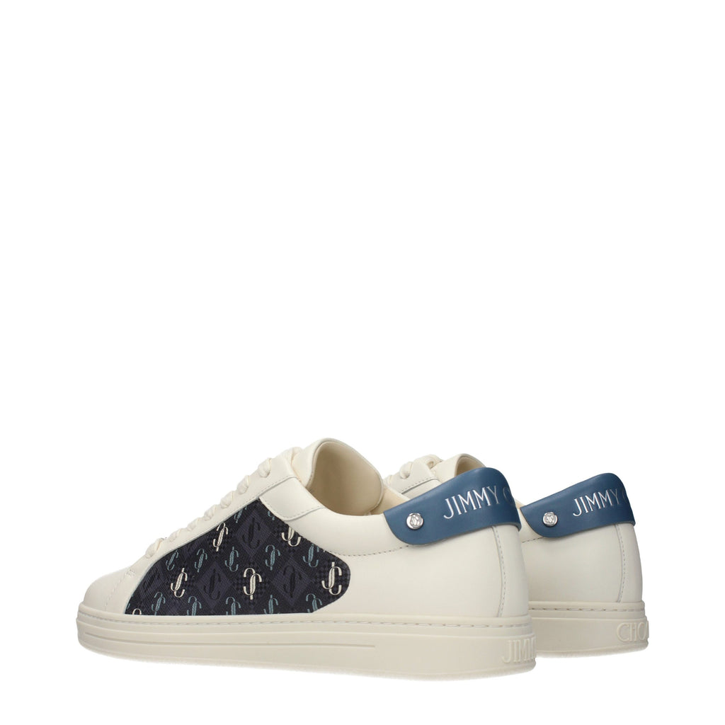 Jimmy Choo Beige Leather Low Top Sneakers