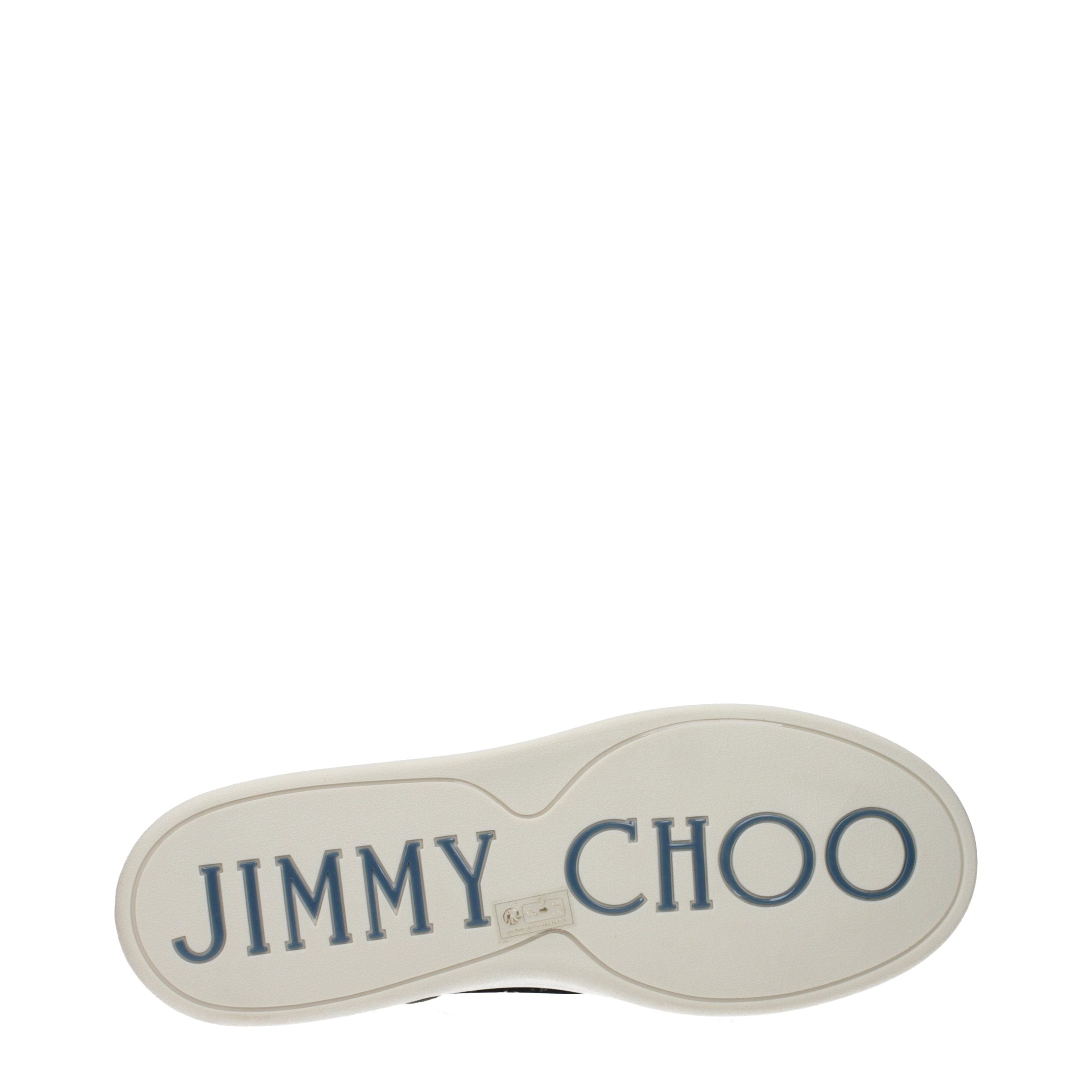 Jimmy Choo Beige Leather Low Top Sneakers