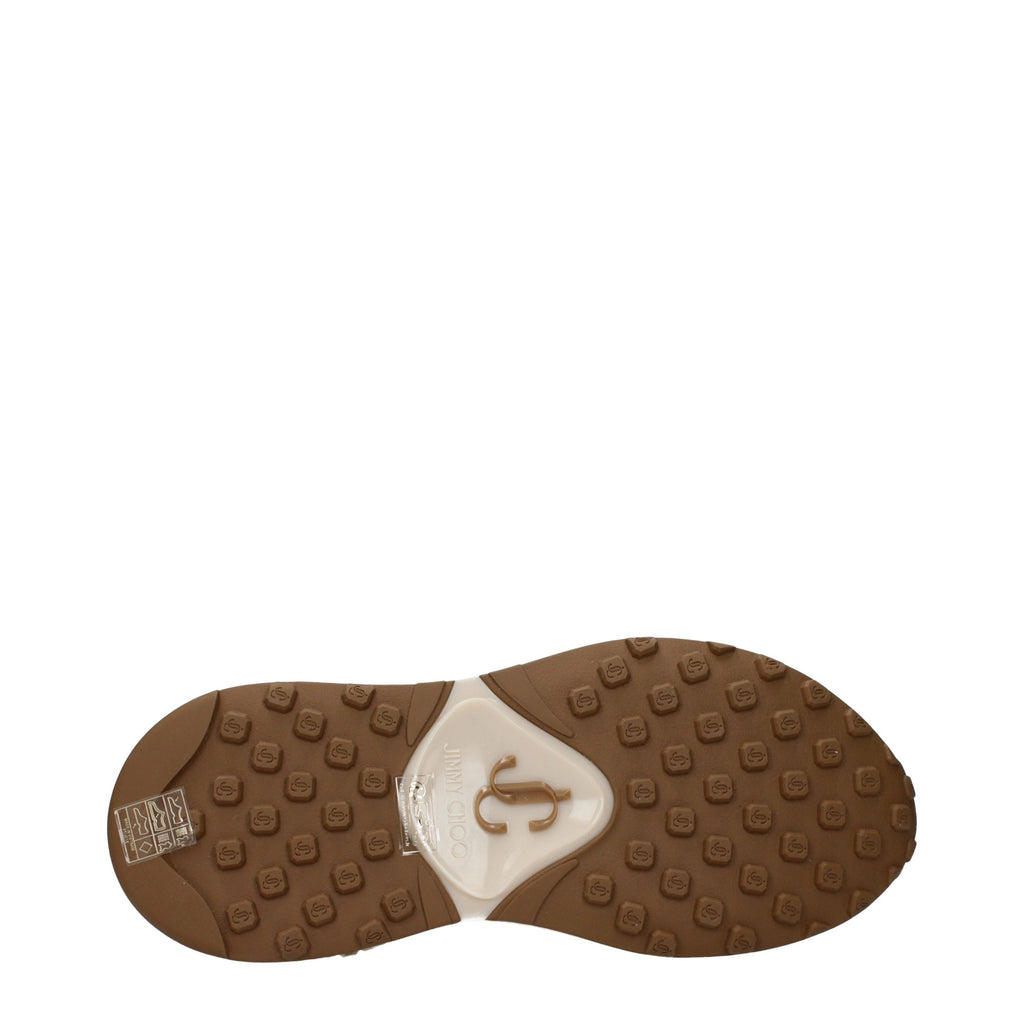 Jimmy Choo Beige Fabric Chunky Sneakers