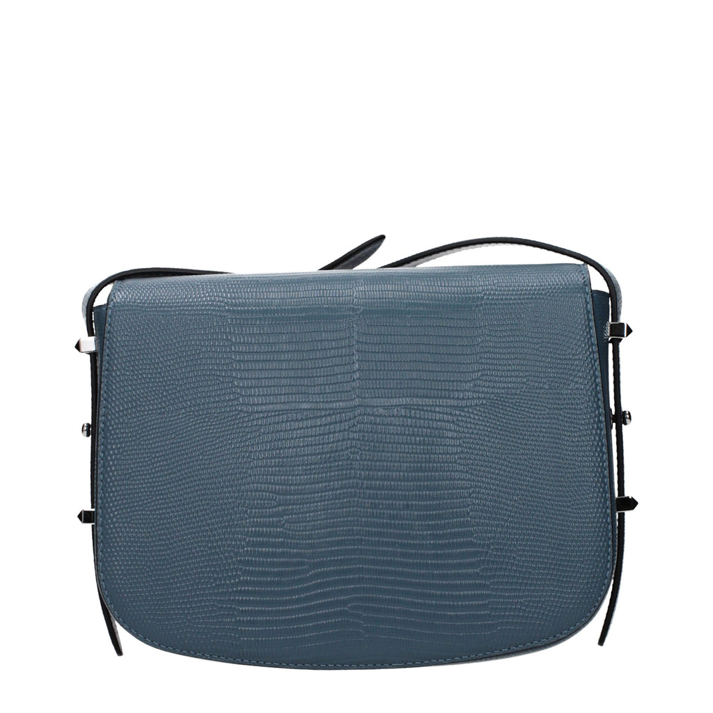 Jimmy Choo Blue Leather Crossbody Bag