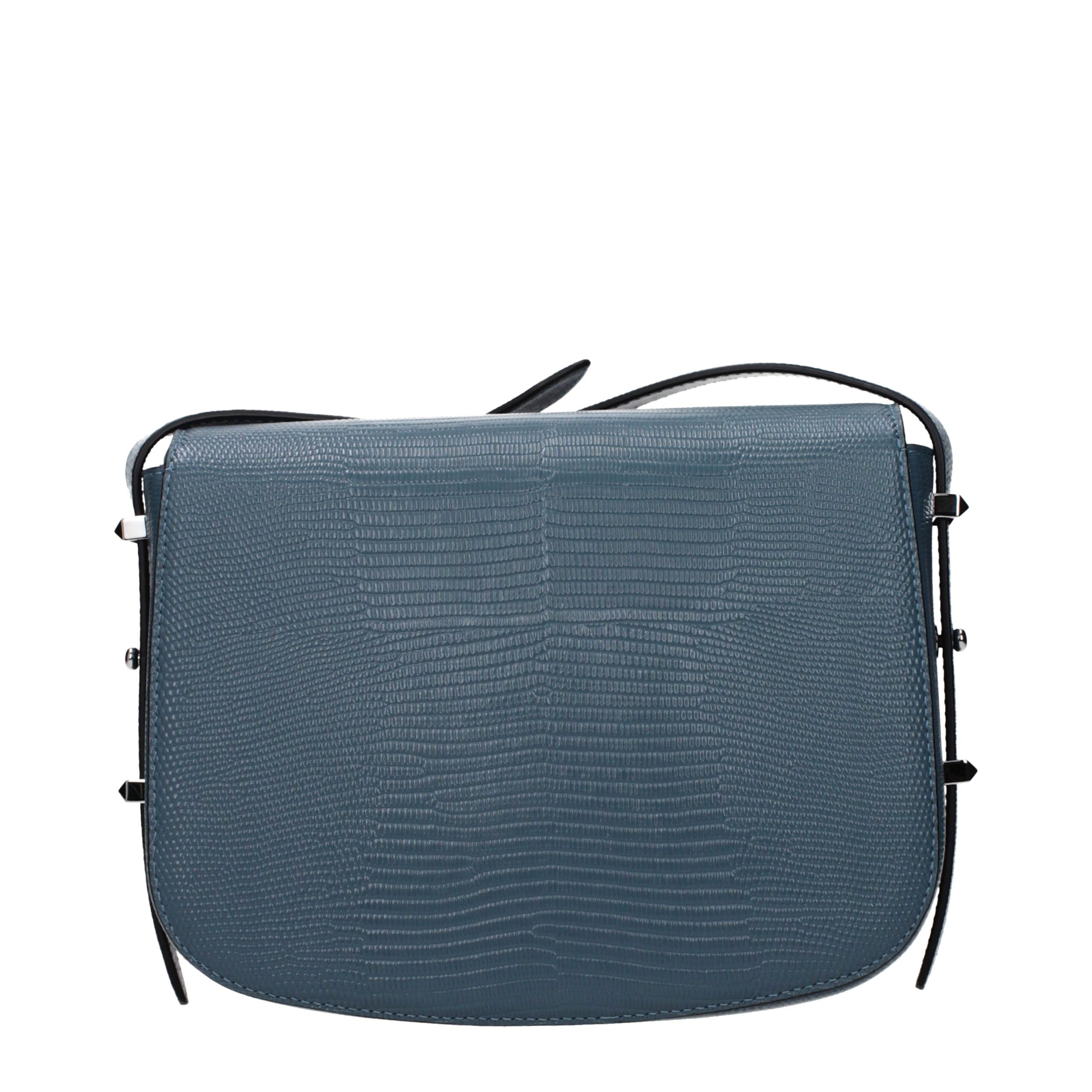 Jimmy Choo Blue Leather Crossbody Bag