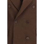 P.A.R.O.S.H. Brown Cotton Blazer