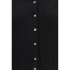 Khaite Black Cashmere Cardigan