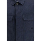 Etro Blue Wool Oves Aries Jacket