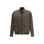 Brioni Bicolor Wool Coat