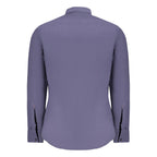 Hugo Boss Blue Cotton Men Shirt