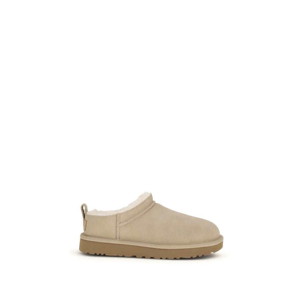 UGG Beige Calf Leather Bos Taurus Ankle Boots