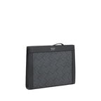 Ferragamo Gray Polyethylene Clutch Bag