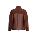 Brunello Cucinelli Multicolor Cotton Shell Jacket