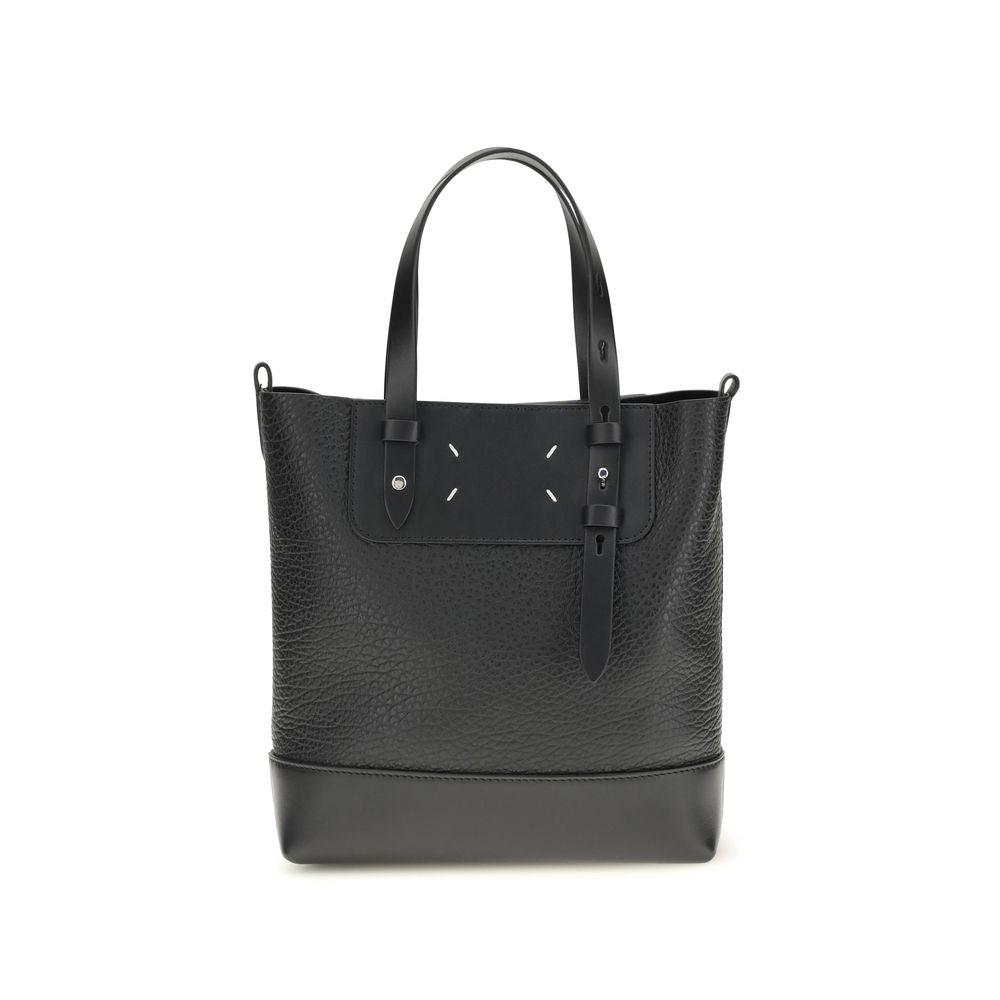 Maison Margiela Black Calf Leather Bos Taurus Shoulder Bag