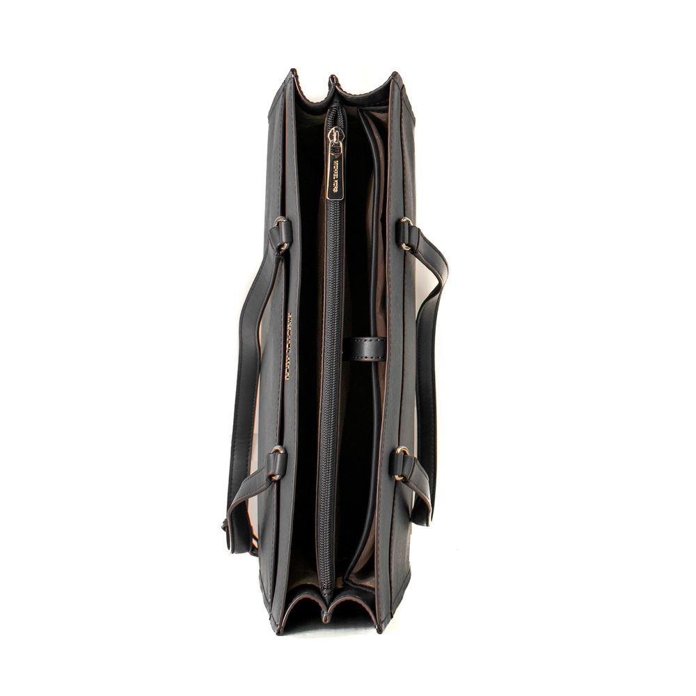 Michael Kors Black Leather Tote Bag