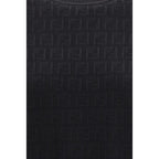 Fendi Black Viscose T-Shirt