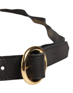 Cavalli Class Multicolor Floral Wide Waist Gold Metal Buckle Cintura Belt
