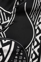 Dolce & Gabbana Black Silk Logo Print Short Sleeves Shirt
