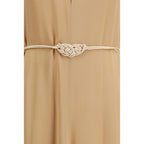 Forte_Forte Orange Viscose Casual Dress