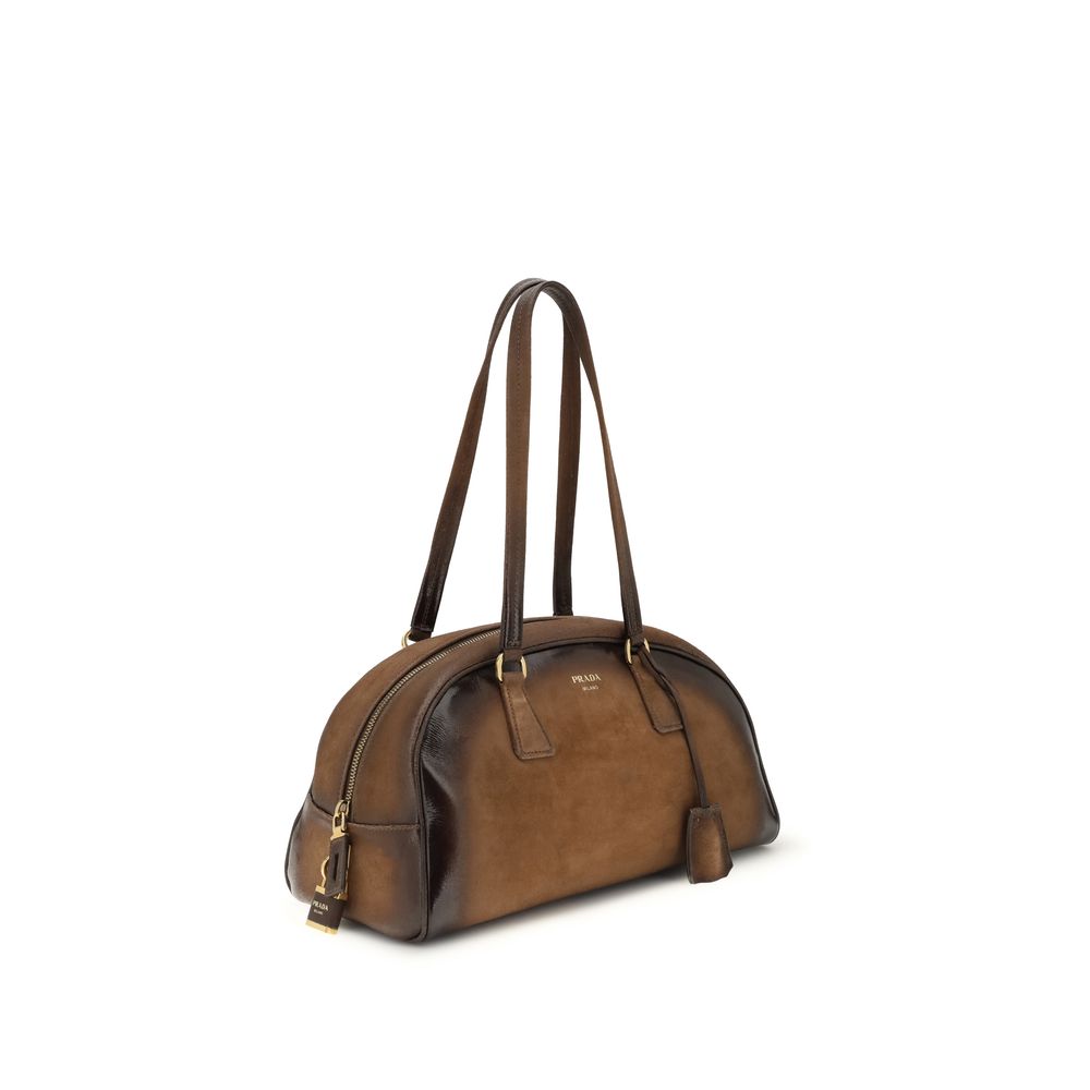 Prada Multicolor Calf Leather Bos Taurus Shoulder Bag