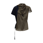 Sacai Black Cotton T-Shirt