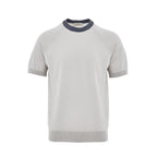 Gran Sasso Beige Cotton T-Shirt
