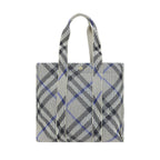 Burberry Gray Fabric Shoulder Bag