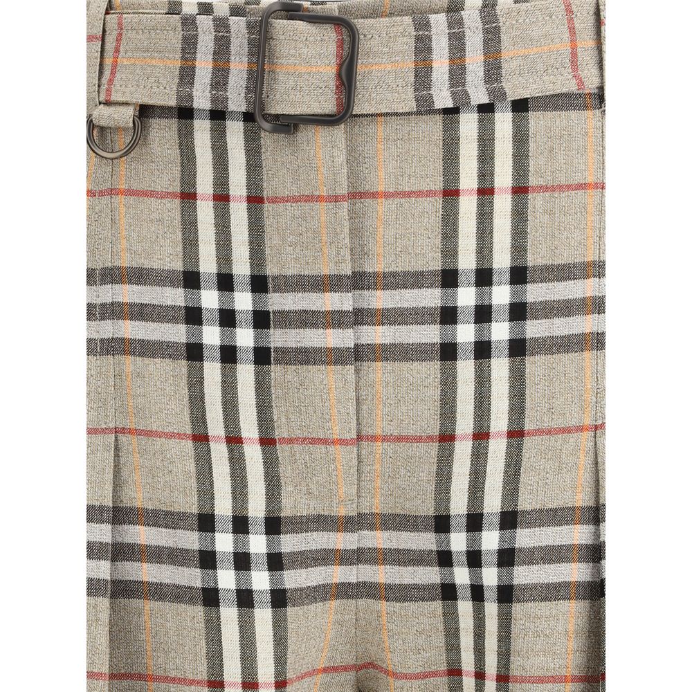 Burberry Beige Viscose Casual Pants
