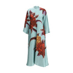 La Double J Multicolor Silk Casual Dress