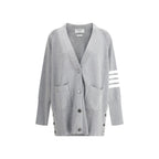 Thom Browne Gray Cotton Cardigan