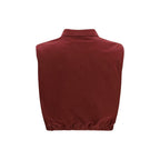 Miu Miu Bordeaux Cotton Jackets And Coat