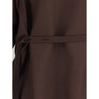 Brunello Cucinelli Brown Polyester Dress Shirt