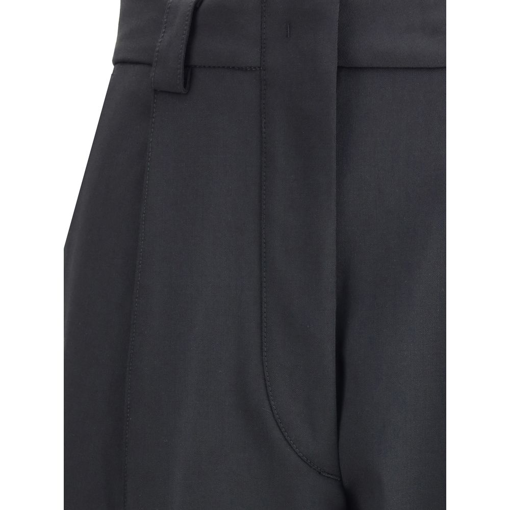 The Latest Black Polyester Casual Pants