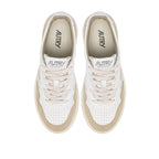 Autry White Goatskin Sneakers