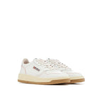 Autry White Goatskin Low Top Sneakers