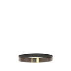 Saint Laurent Bicolor Calf Leather Bos Taurus Regular Belt