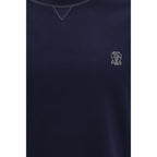 Brunello Cucinelli Blue Cotton T-Shirt