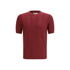Brunello Cucinelli Multicolor Linen T-Shirt