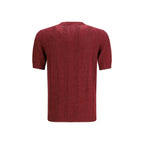 Brunello Cucinelli Multicolor Linen T-Shirt