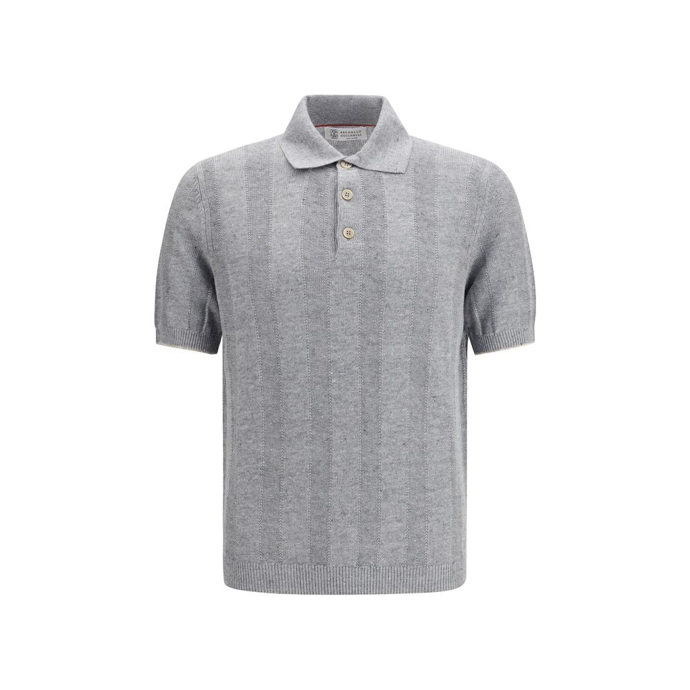 Brunello Cucinelli Gray Cotton Sweatshirt