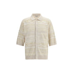 Laneus White Cotton Polo Shirt