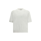 Laneus White Cotton T-Shirt