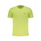 Napapijri Yellow Cotton Men T-Shirt