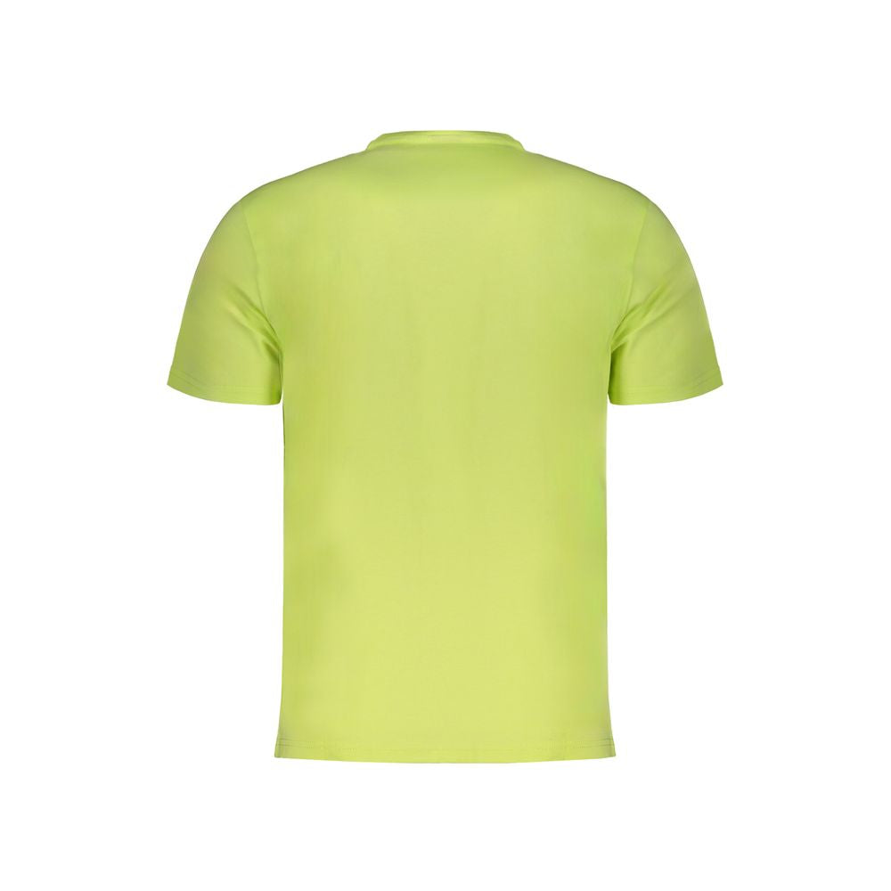 Napapijri Yellow Cotton Men T-Shirt